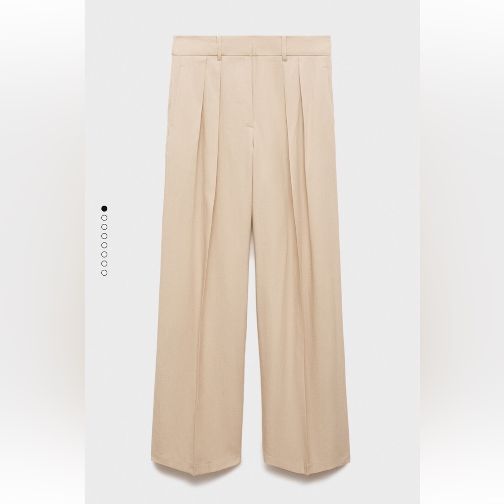 NWT - Mango  Lyocell Wide-Leg Pants - Picture 7 of 8
